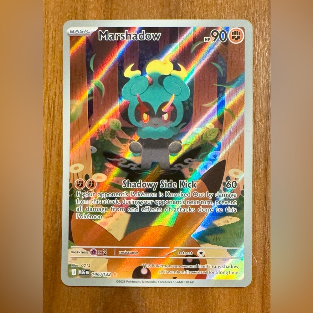 Marshadow – Illustration Rare 146/132 (Mega Evolution) Full Art Pokemon Card